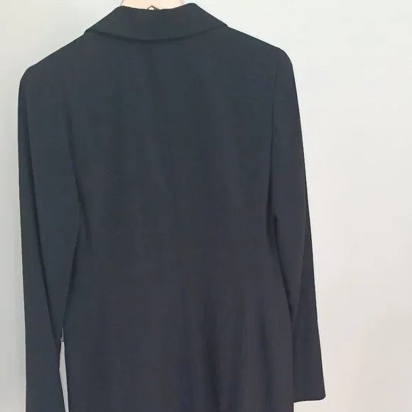 New Tahari Black Long Asherah Jacket - Picture 6 of 7